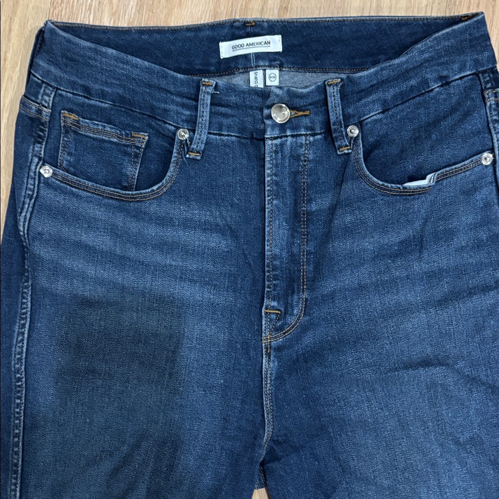 Good American Dark Blue Denim Jeans